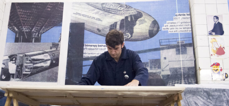 Taller de transfer y collage pop en FUNDOS Fórum Salamanca con el artista Javier Menchaca